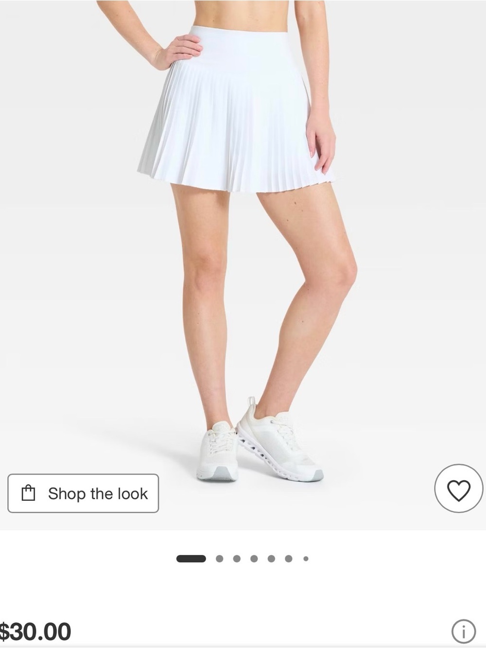 all in motion White Pleated Circle Skirt 2 skirt bundle